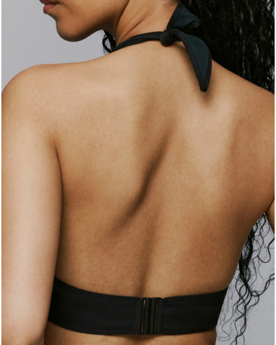 Soutien-gorge de bain triangle rembourré Sarda Lin (Domino)