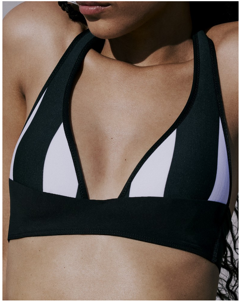 Soutien-gorge de bain triangle rembourré Sarda Lin (Domino)