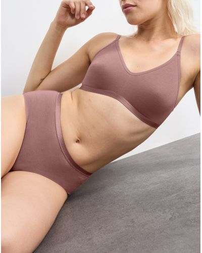 Paquete de 3 braga midi (algodòn bio) Sloggi GO Daily Cotton (Cacao)