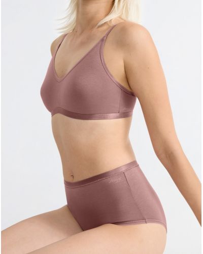 Paquete de 3 calzoncillos de cintura alta (algodòn bio) Sloggi Go Daily Cotton (Cacao)