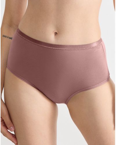 Calzoncillos de cintura alta (algodòn bio) Sloggi Go Daily Cotton (Cacao)