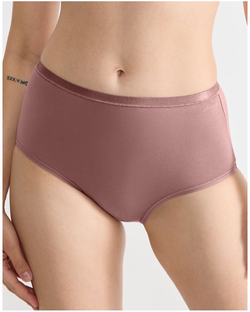 Calzoncillos de cintura alta (algodòn bio) Sloggi Go Daily Cotton (Cacao)