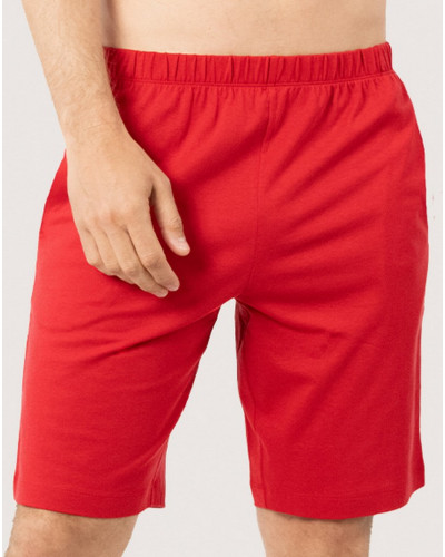 Pijama corto 100% Algodon Eminence Casual (Marine/Rouge)