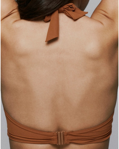 Padded triangle bath bra Sarda Lita (Kalahari Sand)