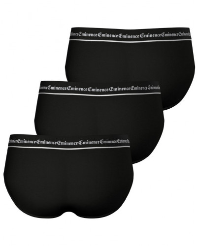 Lot de 3 slips en coton Eminence Business (Noir)