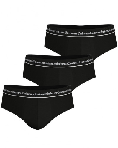 Lot de 3 slips en coton Eminence Business (Noir)