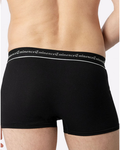 Set of 3 Eminence Business cotton boxers (Noir Imprimés)