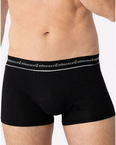Lot de 3 boxers en coton Eminence Business (Noir Imprimé)