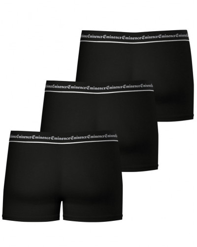 Lot de 3 boxers en coton Eminence Business (Noir Imprimé)