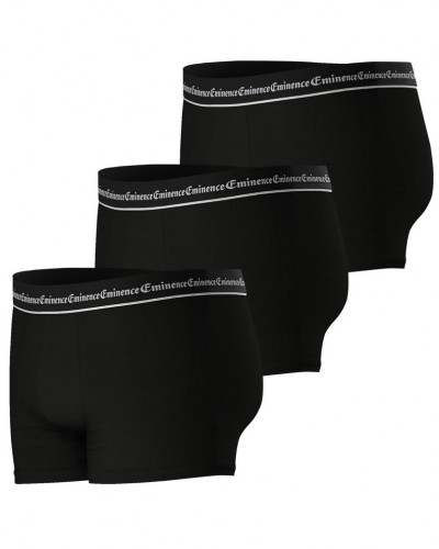 Lot de 3 boxers en coton Eminence Business (Noir Imprimé)
