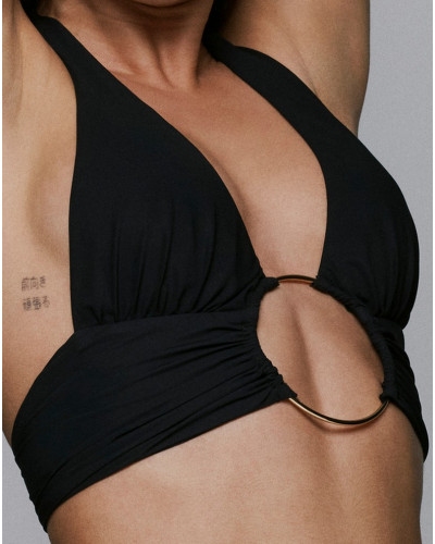 Soutien-gorge de bain triangle rembourré Sarda Lita (Noir)