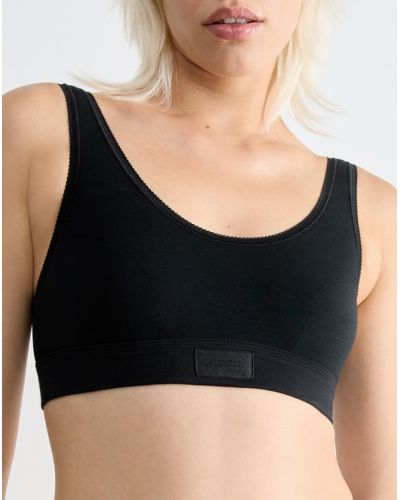 Sosten top (algodón bio) Sloggi Double Confort (Negro)