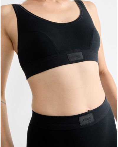 Sosten top (algodón bio) Sloggi Double Confort (Negro)