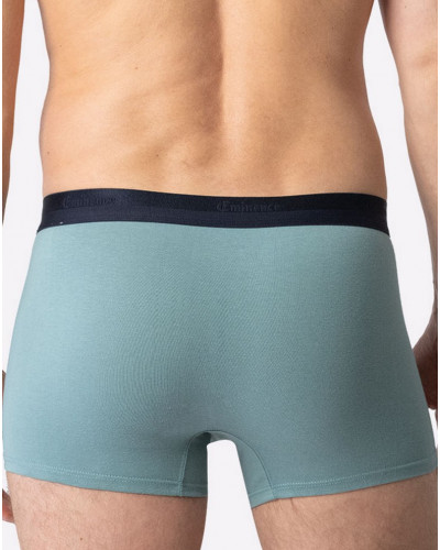 Set of 3 Eminence Studio cotton boxers (Celadon/Gris Chiné/Rose)