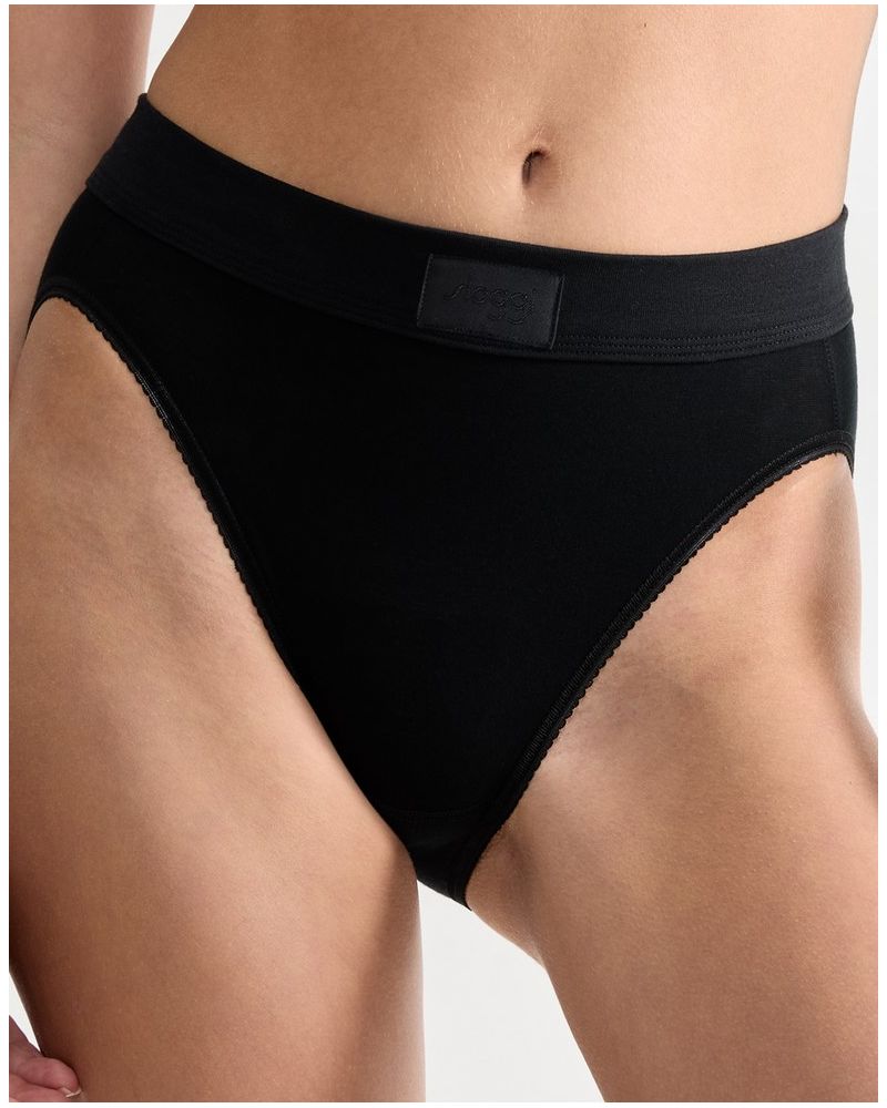 Calzoncillos tai (Algodón bio) Sloggi Double Confort (Negro)