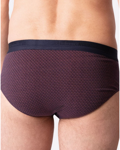 Paquete de 3 calzoncillos de algodón Eminence Studio (Marine/Imprimé Art Déco/Rouge)