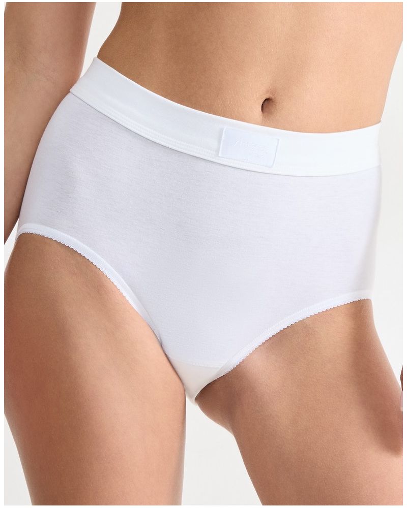 Braga maxi (Algodòn bio) Sloggi Double Confort (Blanco)