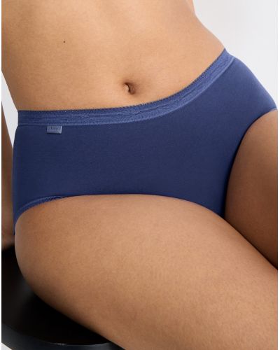 Calzoncillo midi Sloggi Basic + (Lote de 3) (Blanc/ciel/marine)