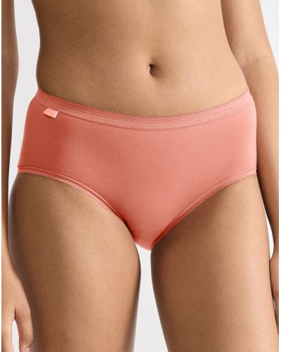 Slips midi Sloggi Basic + (Lot de 3) (Brique/corail/blanc)