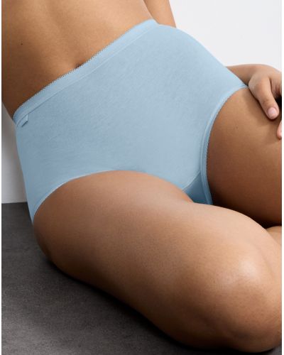 Maxi brief Sloggi Basic + (Pack of 3) (Blanc/ciel/marine)