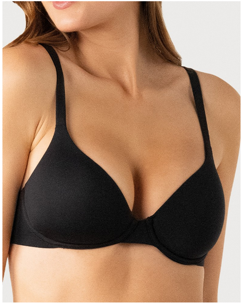 Sujetador con copa con aro flexible Athena Myfit (Noir)