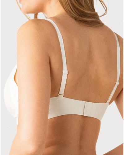 Soutien-gorge sans armature Athena Easy essentiel (Ivoire)