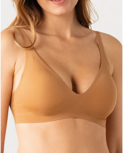 Sujetador sin aros Easy essentiel Athena (Caramel)