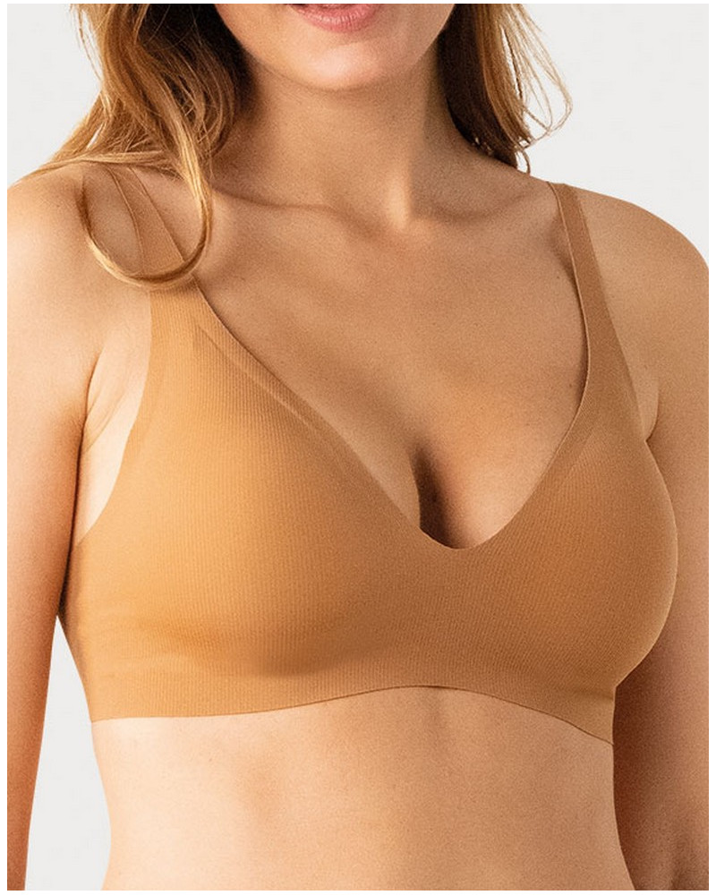 Sujetador sin aros Easy essentiel Athena (Caramel)
