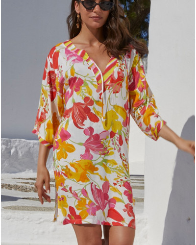 Beach tunic Lise Charmel Envolée Florale (Bouquet Floral)