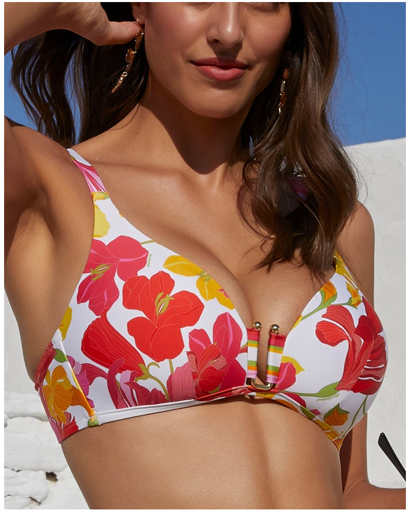 Sujetador de baño con copa profunda Lise Charmel Envolée Floral (Bouquet Floral)