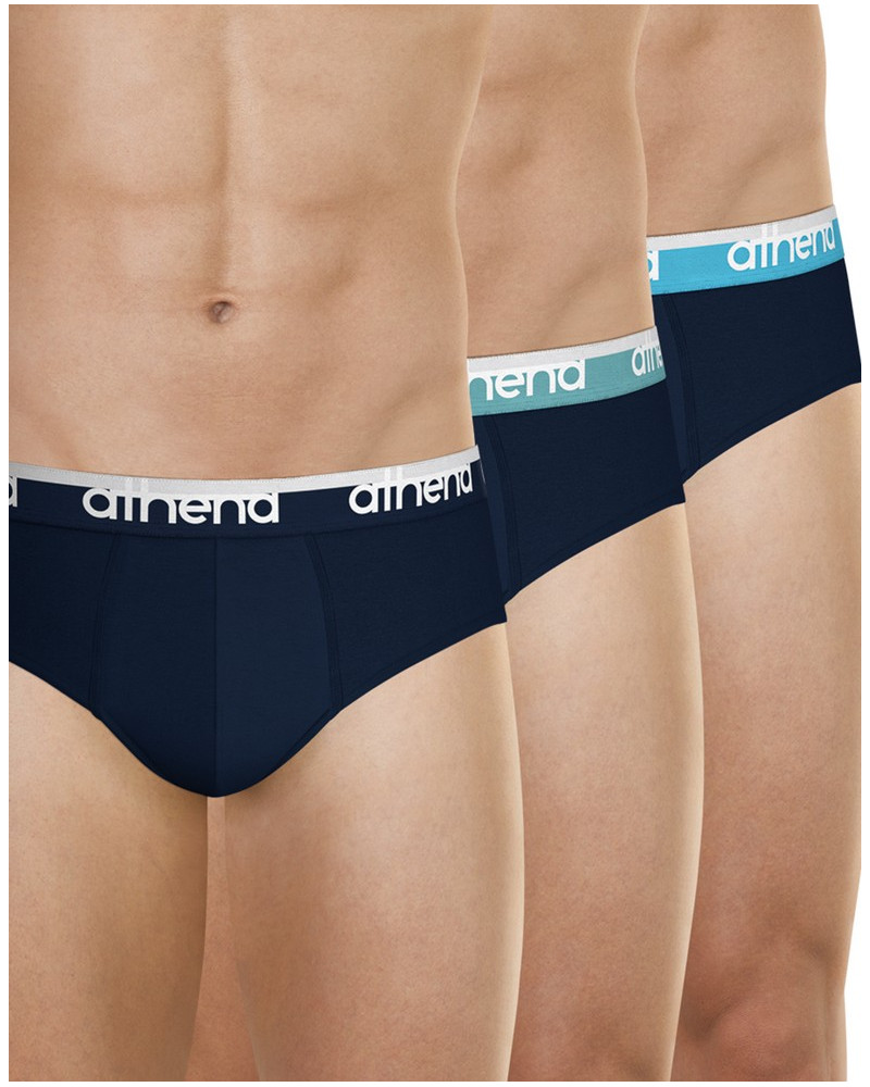 Lot de Slips coton Easy Bio Marine/Océan/Turquoise)