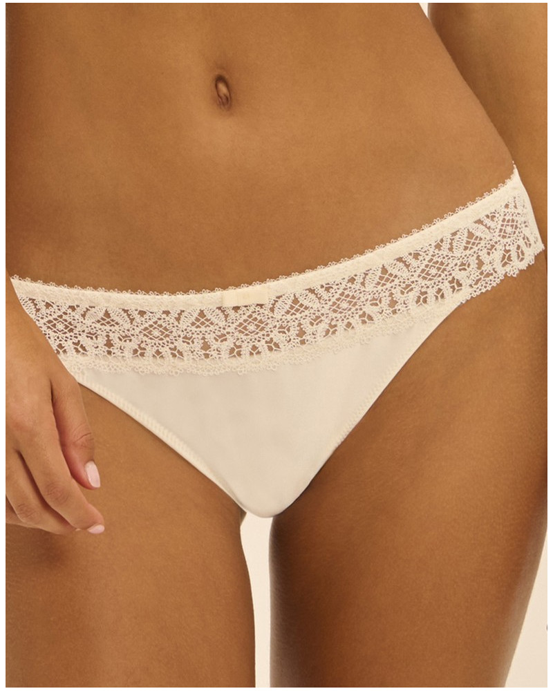 Slip en satin Simone Pérèle Symphonie (Naturel)