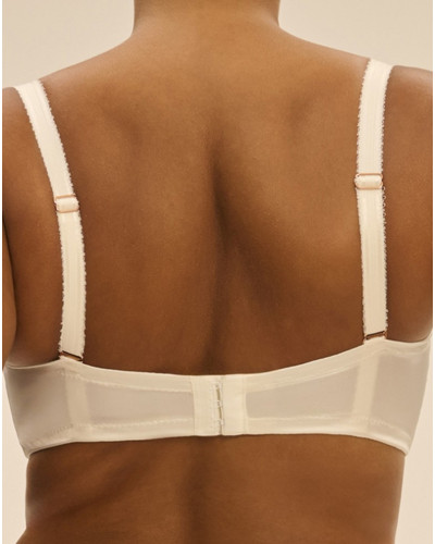 Soutien-gorge bandeau en satin Simone Pérèle Symphonie (Naturel)
