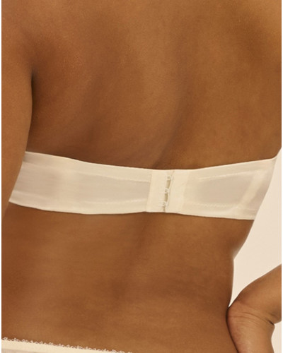 Satin bandeau bra Simone Pérèle Symphonie (Naturel)