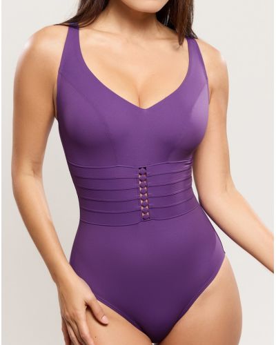 V-neck swimsuit without underwire Empreinte Mood (Ultraviolet)