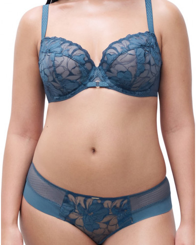 Shorty Chantelle Fleurs Signature (Bleu Jeans)