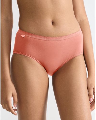 Calzoncillos Basic + midi (paquete de 4) Sloggi (Brique/corail/blanc/ciel)