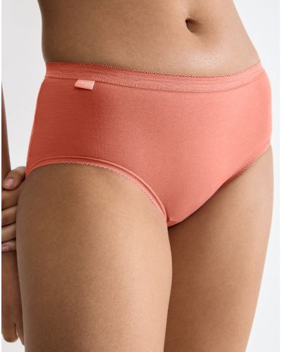 Calzoncillos Basic + midi (paquete de 4) Sloggi (Brique/corail/blanc/ciel)