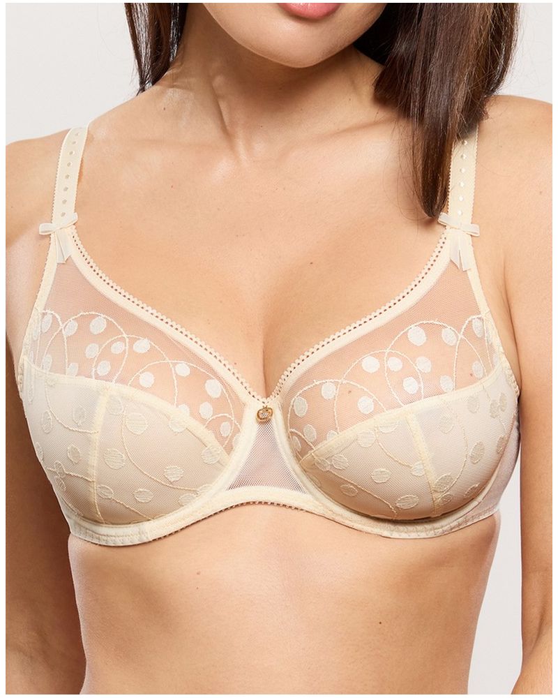 Underwired full cup bra Empreinte Tess (Cream)
