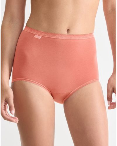 Culottes Basic + maxi (lot de 4) Sloggi (Brique/corail/blanc/ciel)