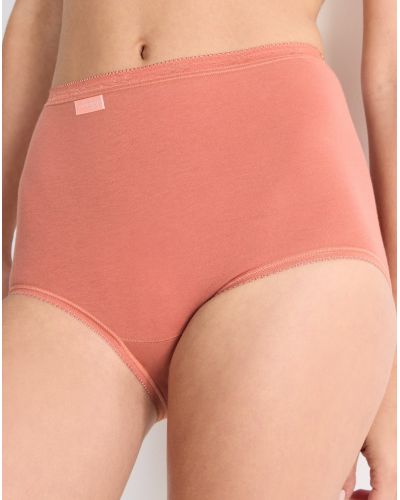 Culottes Basic + maxi (lot de 4) Sloggi (Brique/corail/blanc/ciel)