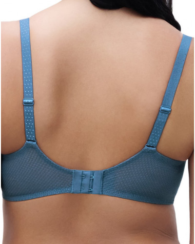 Sujetador corbeille balconette Chantelle Fleurs Signature (Bleu Jeans)