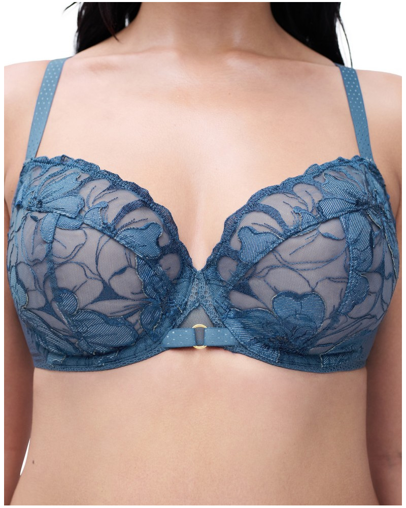 Sujetador con aros Chantelle Fleurs Signature (Bleu Jeans)