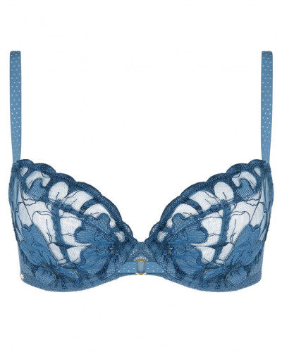 Soutien-gorge emboîtant Chantelle Fleurs Signature (Bleu Jeans)