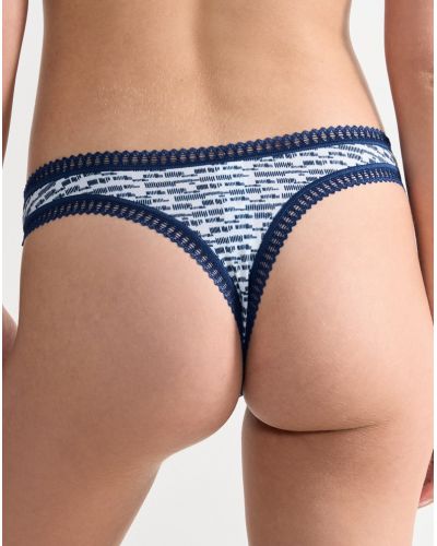 Strings coton Sloggi Go Crush (Lot de 3) (Marine/Bleu Gris/Imprimé Marine)