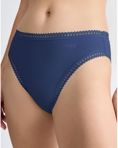 High-cut briefs cotton Sloggi GO Crush (Set of 3) (Marine/Bleu Gris/Imprimé Marine)
