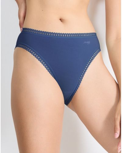 High-cut briefs cotton Sloggi GO Crush (Set of 3) (Marine/Bleu Gris/Imprimé Marine)