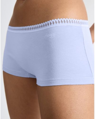 Shorts cotton Sloggi GO Crush (Set of 3) (Marine/Bleu Gris/Imprimé Marine)