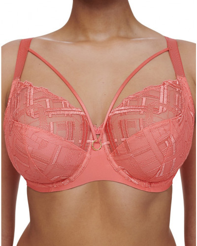 Soutien-gorge armatures enveloppant Chantelle Graphic Support (Corail)