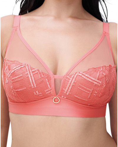 Sujetador sin aros Chantelle Graphic Support (Corail)